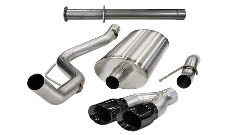 Ford F-150 Raptor Performance Exhaust - CORSA Performance - Cat-Back Xtreme - Black - `11-`14